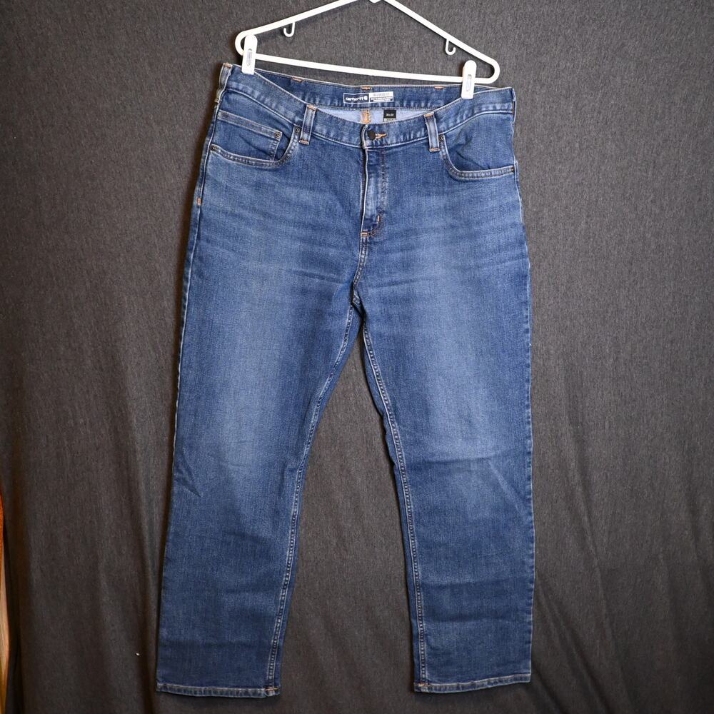 Carhartt Men's 38x32 (37x30 actual) Relaxed Fit 5 Pocket Denim Jeans Gorpcore